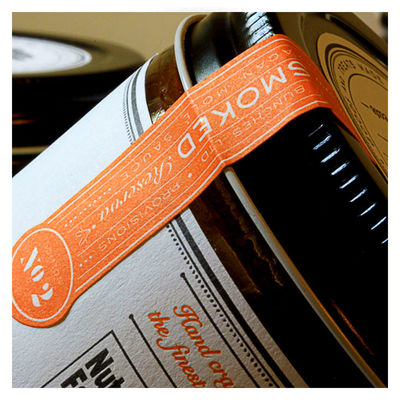 CMYK printing Adhesive Vinyl Stickers For Frozen Food Jar