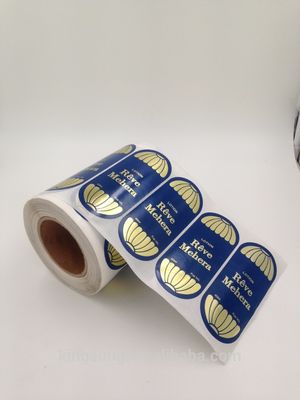 Custom Printing Hot Gold Stamp Label Sticker Paper Roll