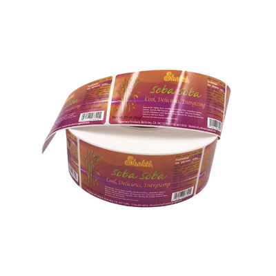 Dissolvable Safe Condiments Food And Beverage Labels Food Grade Adhesive Labels Roll