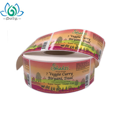 Dissolvable Safe Condiments Food And Beverage Labels Food Grade Adhesive Labels Roll