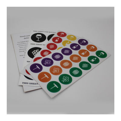 Self Adhesive Red Glossy Food And Beverage Labels custom food labels stickers
