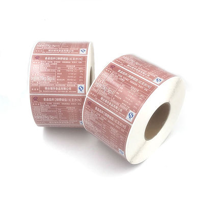 Healthy Nontoxic Food Packaging Stickers Self Adhesive CMYK custom printed food labels