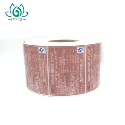 Healthy Nontoxic Food Packaging Stickers Self Adhesive CMYK custom printed food labels