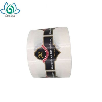 Printed PVC Self Adhesive Food Labels Roll Cute Round Food Labels