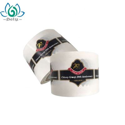 Printed PVC Self Adhesive Food Labels Roll Cute Round Food Labels