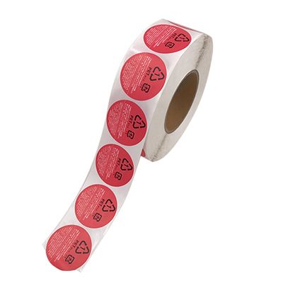 Circular Round Food And Beverage Labels Roll Die Cut Shape Thermal Food Label Stickers