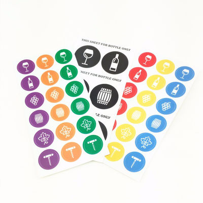 Eco Friendly BOPP Plastic Shrink Food And Beverage Labels Bottle Wine Labels Stickers