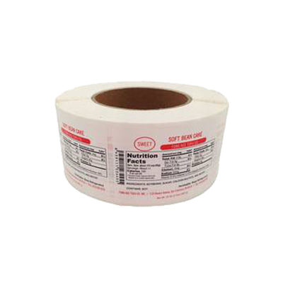 Medical And Health Green Custom Food Label Stickers Self Adhesive food safe stickers