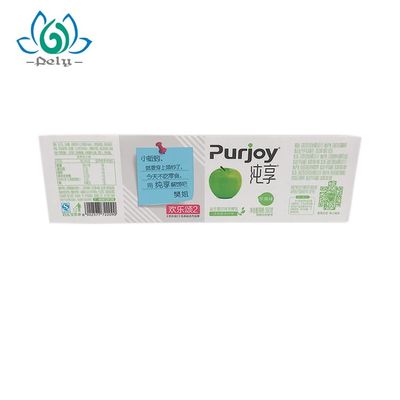 PVC Adhesive Fresh Food Label Printing For Milk Bottle Label Sticker