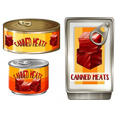 Adhesive Glossy Private Canned Food Labels Jar Seal Frozen Food Label
