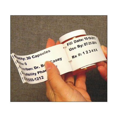 BOPP CMYK Color Medication Warning Labels , Warning Labels On Prescription Drugs