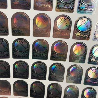 ID Card Moisture Proof Holographic Foil Stickers , 3D Holographic Stickers