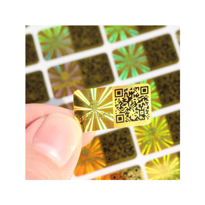 Matte Lamination Tamper Evident Security Labels , Transparent Holographic Stickers