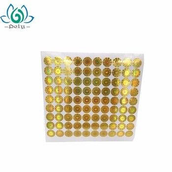 Anti Counterfeiting 2D Tamper Evident Security Labels , Tamper Proof Hologram Stickers
