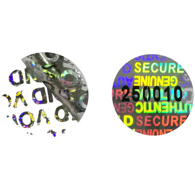 Customize Logo Die Cut Tamper Evident Security Labels