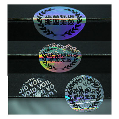 Anti Counterfeit CMYK Color Tamper Evident Security Labels