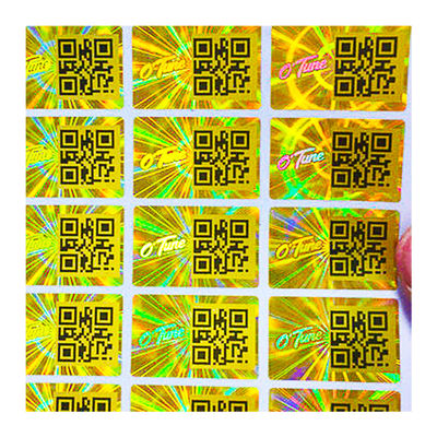 Vinyl QR Code Hologram Tamper Evident Security Labels