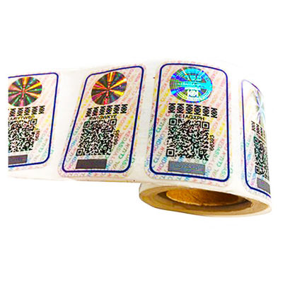 Vinyl QR Code Hologram Tamper Evident Security Labels