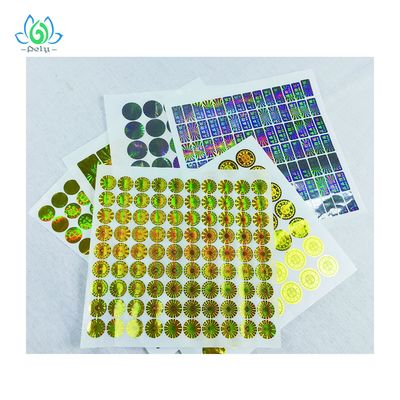 UV Printing Tamper Evident Security Labels , Hologram Stickers For Certificates
