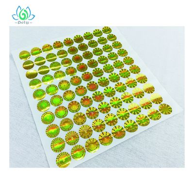 Oilproof Waterproof 3D Hologram Tamper Evident Security Labels