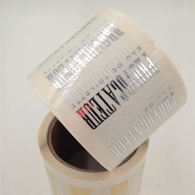 Premium Gold Foil Cosmetic Tamper Seal Stickers