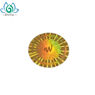 Anti Counterfeit 3D Tamper Proof Seal Stickers Transparent Hologram