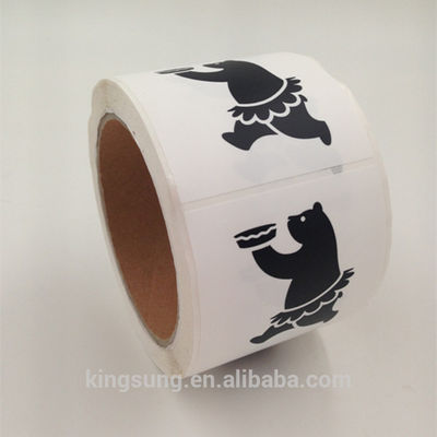 PMS Black Printing Tamper Seal Stickers For Food Promotional Gifts Strong Adhesive