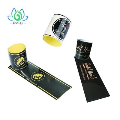 Custom Hair Extension Security Seal Label , Hair Bundle Labels