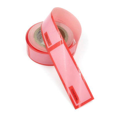 10m Length 65mic Security Seal Stickers , Adhesive Tape Rolls For Serial Number