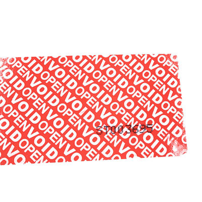 10m Length 65mic Security Seal Stickers , Adhesive Tape Rolls For Serial Number