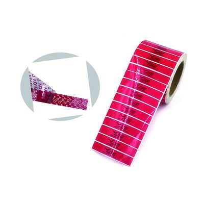 3D Printing Tamper Evident Security Packaging Tape , Custom Warranty Void Stickers