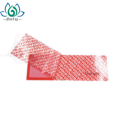 3D Printing Tamper Evident Security Packaging Tape , Custom Warranty Void Stickers
