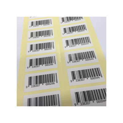 Hot Stamping Silk Screen Custom Barcode Labels In Roll Or In Sheet