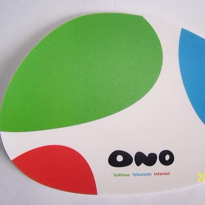 Colorful Soft Gel Round Anti Slip Mouse Pad With Cushion