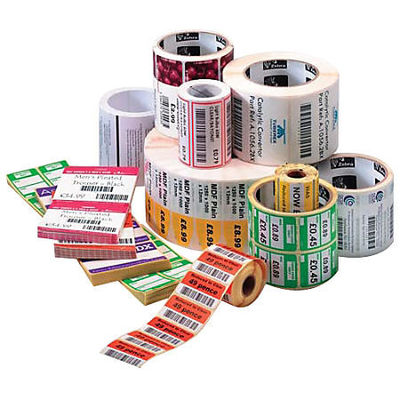 Supermarket Retail Shelf Labels CMYK Blank Price Stickers