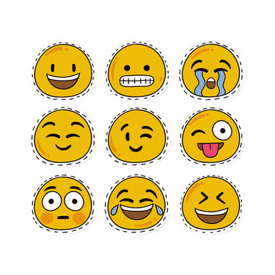 A5 Size Carton Characters Sticker Paper Sheet For Kids