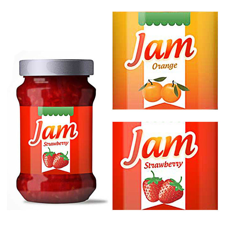 gold stamp waterproof product label stickers custom bottle adhesive label packaging cheap food packaging labels