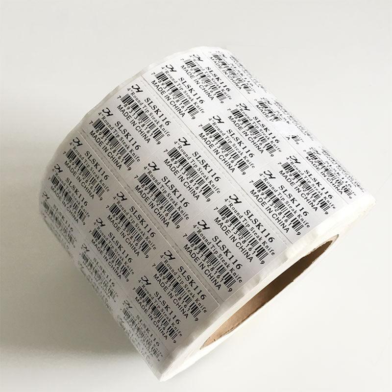 High Adhesive White Color Supermarket Custom Barcode Labels
