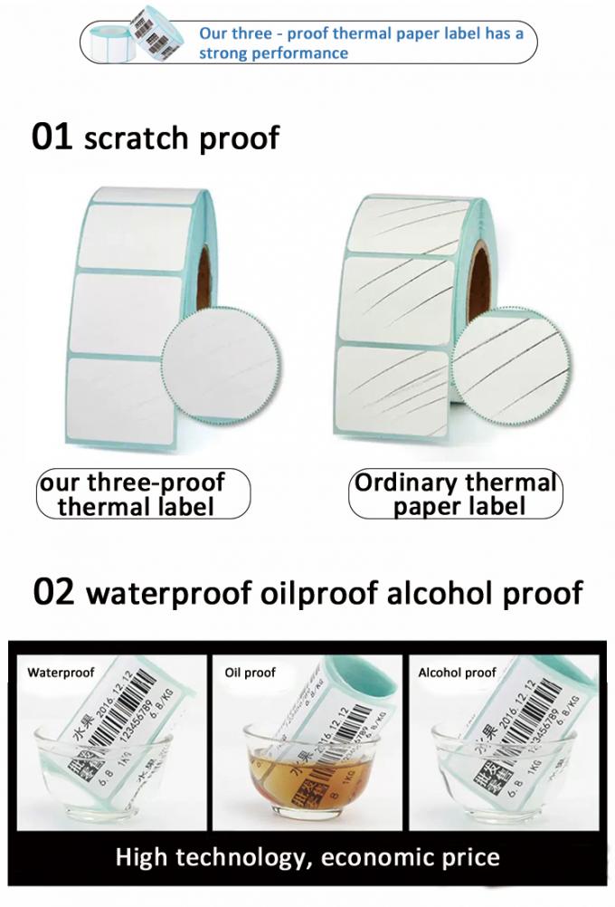 Waterproof High Adhesive Blank Vinyl Record Label Stickers , Blank Roll Labels