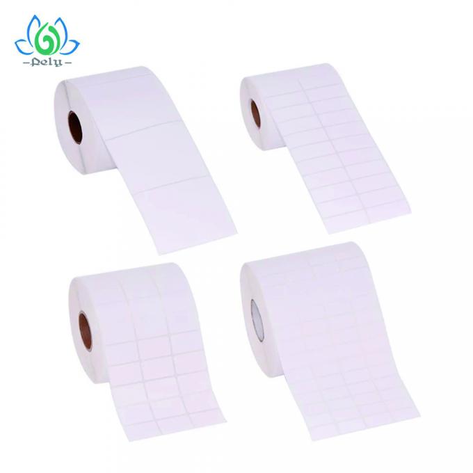 Waterproof High Adhesive Blank Vinyl Record Label Stickers , Blank Roll Labels