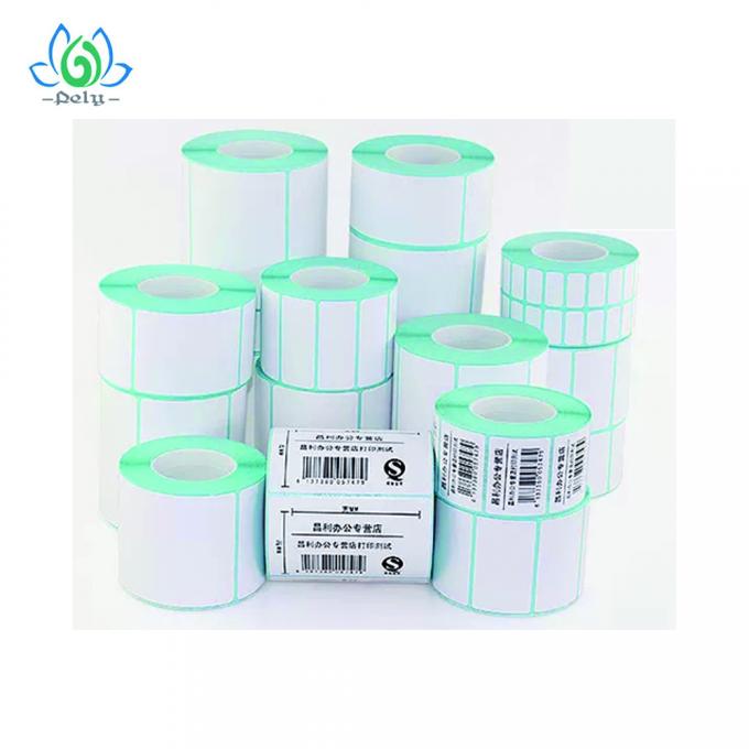 Waterproof High Adhesive Blank Vinyl Record Label Stickers , Blank Roll Labels