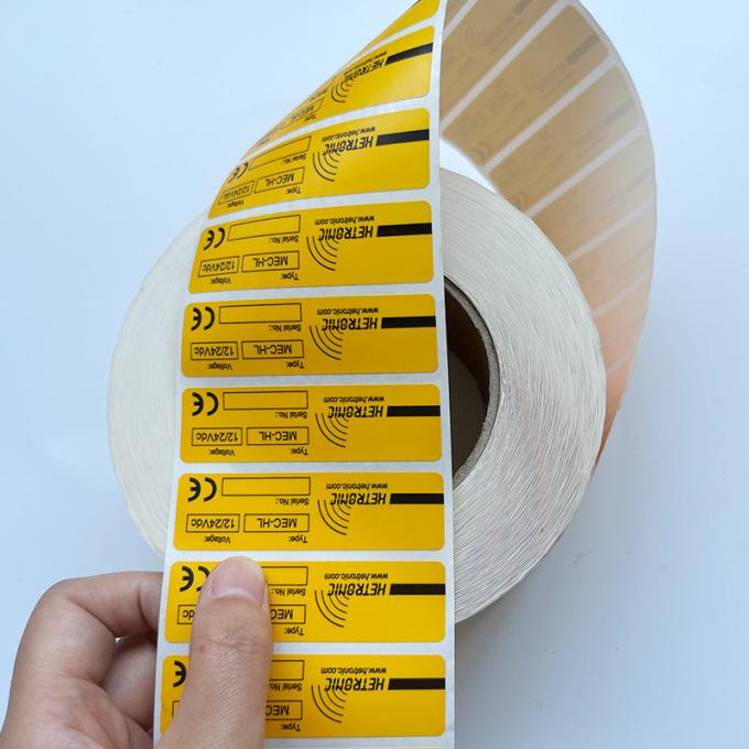 Custom Text Image Adhesive Printing Label Stickers Waterproof Vinyl